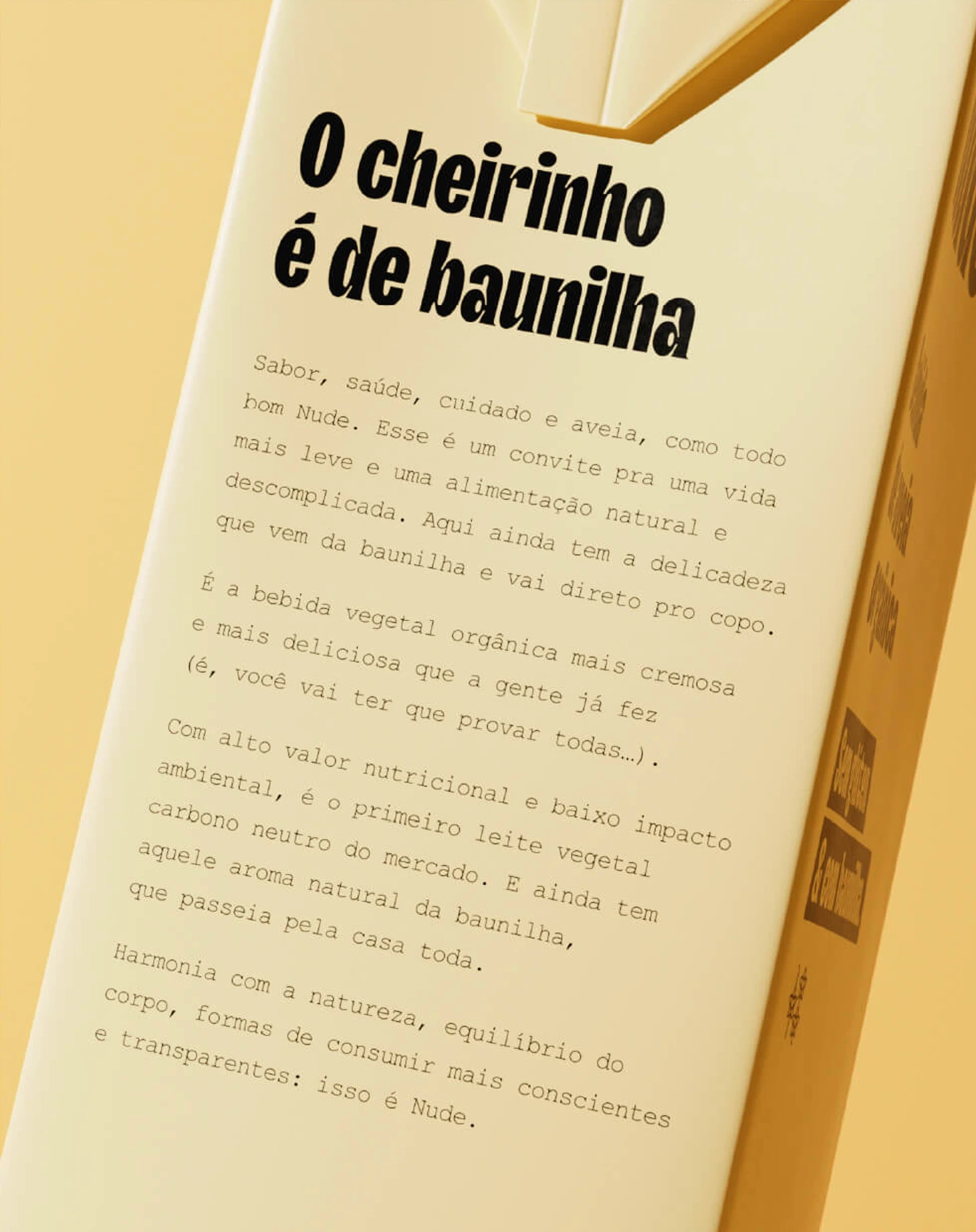Nude — O cheirinho é de baunilha